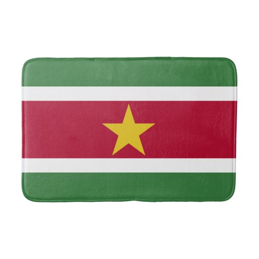 Suriname Vlag Badmat (Voorkant)