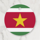 Suriname vlag bedankjes labels (Achterkant)