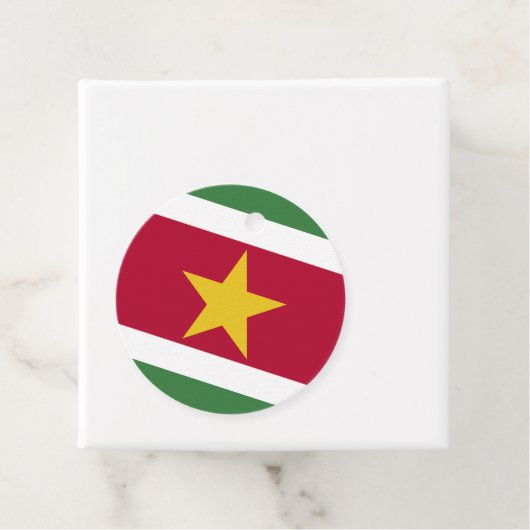 Suriname vlag bedankjes labels (In situ)