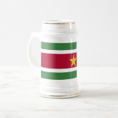 Suriname Vlag Bierpul (Voorkant links)