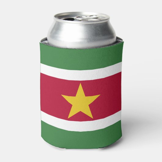 Suriname Vlag Blikjeskoeler (Blikje Voorkant)