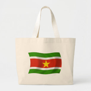 Suriname Vlag Boodschappentas Grote Tote Bag