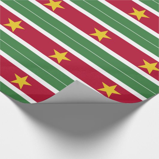 Suriname Vlag Cadeaupapier (Hoek)