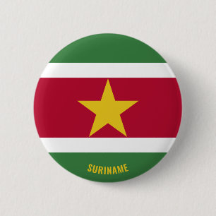 Suriname Vlag Charmante Patriottische Button