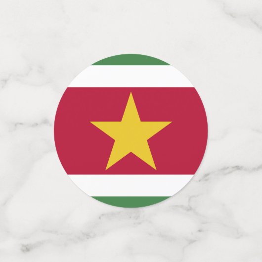 Suriname vlag confetti (Kleine voorkant)