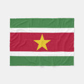 Suriname Vlag Fleece Deken (Voorkant (Horizontaal))