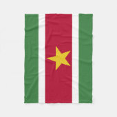 Suriname Vlag Fleece Deken (Voorkant)