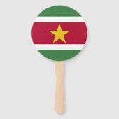 Suriname Vlag Handwaaier (Achterkant)