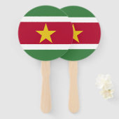 Suriname Vlag Handwaaier (Voorkant en achterkant)