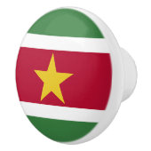 Suriname Vlag Keramische Knop (Rechts)