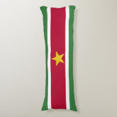 Suriname Vlag Lichaamskussen (Voorkant Verticaal)