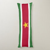 Suriname Vlag Lichaamskussen (Achterkant (Verticaal))