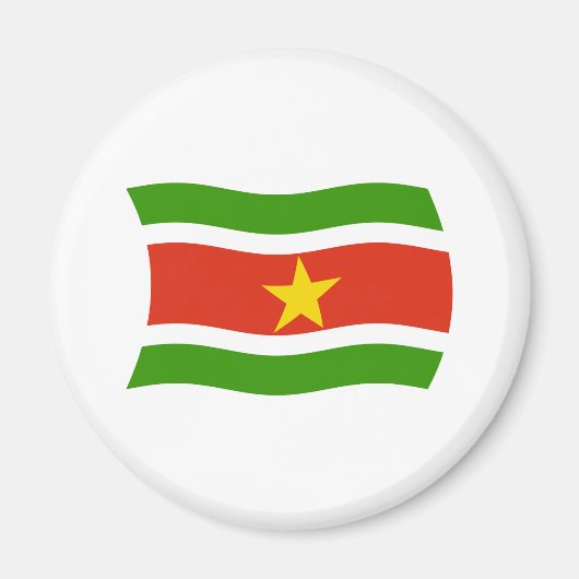 Suriname Vlag Magneet (Voorkant)