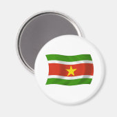 Suriname Vlag Magneet (Voorkant / Achterkant)