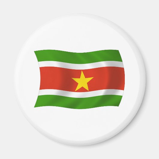 Suriname Vlag Magneet (Voorkant)