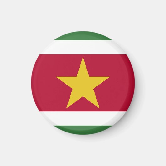 Suriname vlag magneet (Voorkant)