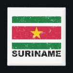 Suriname  vlag magneet<br><div class="desc">Surinaamse vlag  ontwerp</div>