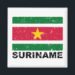 Suriname  vlag magneet<br><div class="desc">Surinaamse vlag  ontwerp</div>