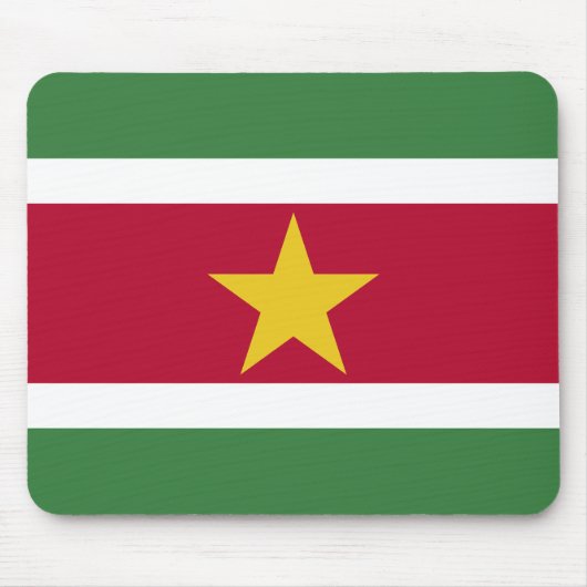 Suriname Vlag Muismat (Voorkant)