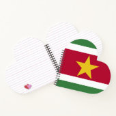 Suriname vlag notitieboek (Binnen)