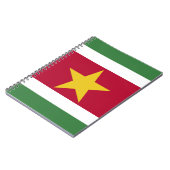 Suriname vlag notitieboek (Linkerzijde)