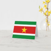 Suriname Vlag Notitiekaart (Gele Bloem)