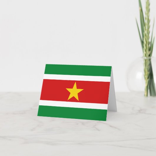 Suriname Vlag Notitiekaart (Voorkant)