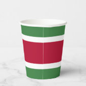 Suriname Vlag Papieren Bekers (Rechts)