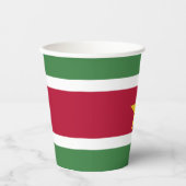 Suriname Vlag Papieren Bekers (Voorkant)