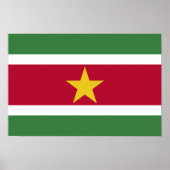 Suriname Vlag Poster (Voorkant)