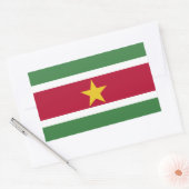 Suriname Vlag Rechthoekige Sticker (Envelop)