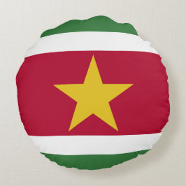 Suriname vlag rond kussen