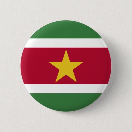Suriname Vlag Ronde Button 5,7 Cm (Voorkant)