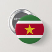 Suriname Vlag Ronde Button 5,7 Cm (Voorkant /achterkant)