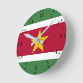 Suriname Vlag Ronde Klok (Hoek)