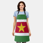Suriname Vlag Schort (Gedragen)
