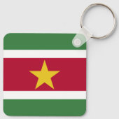 Suriname Vlag Sleutelhanger (Achterkant)