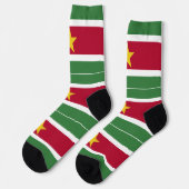 Suriname vlag sokken (Links)