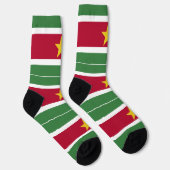 Suriname vlag sokken (Rechts)