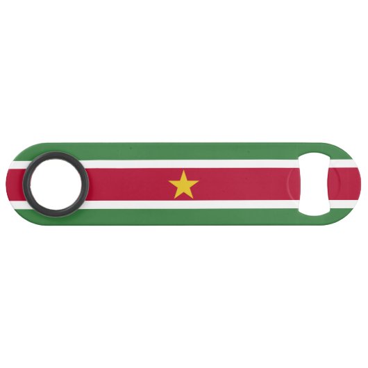 Suriname Vlag Speed Flessenopener (Voorkant (Horizontaal))