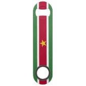 Suriname Vlag Speed Flessenopener (Voorkant)