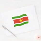 Suriname Vlag Sticker (Envelop)