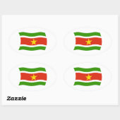 Suriname Vlag Sticker (Vel)