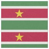 Suriname Vlag Stof (Close Up)