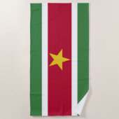 Suriname Vlag Strandlaken (Voorkant)