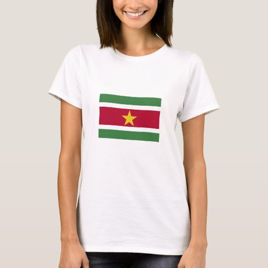 Suriname Vlag T-shirt (Voorkant)