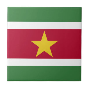 Suriname Vlag Tegeltje