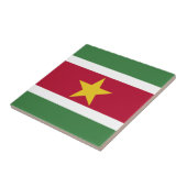 Suriname Vlag Tegeltje (Zijkant)