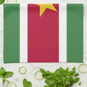 Suriname Vlag Theedoek (Gevouwen)