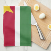 Suriname Vlag Theedoek (Quarter Fold)
